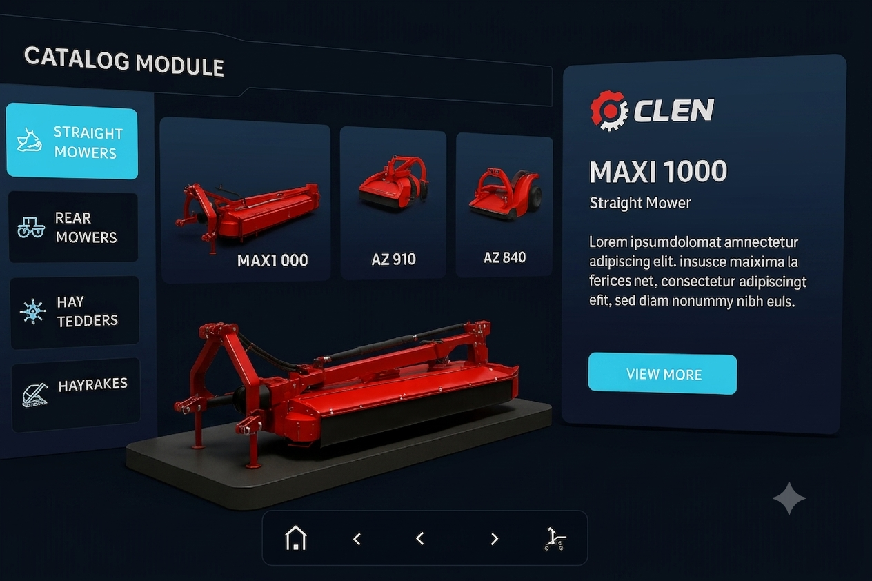 Virtual showroom catalogue